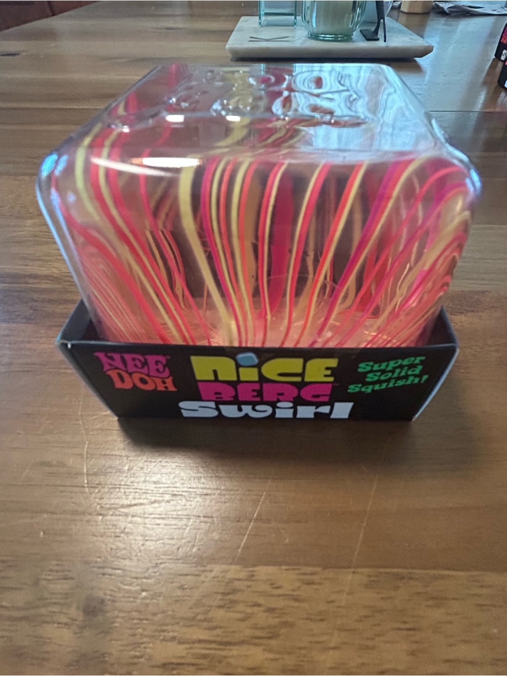 Nice Berg Swirl Squishy Party Favor - Pink and Yellow